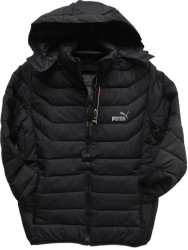 Куртки демисезонные мужские (черный) оптом 73524918 M1-258