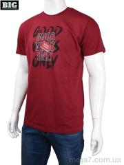 Футболка, BIG оптом 3707-0060-1 bordo