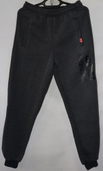 Спортивные штаны мужские на флисе (gray) оптом 79263814 05-32