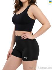 Шорты, Sport style оптом 05711PU норма чорний