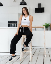 Спортивные штаны женские на флисе оптом 59671204 91-61