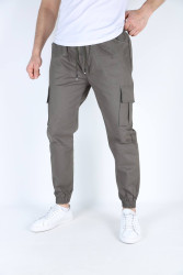 Спортивные штаны мужские (серый) оптом Турция 71086239 02-12