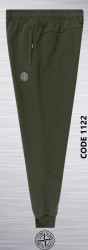 Спортивные штаны мужские на флисе (хаки)  оптом 97643205 1122-23