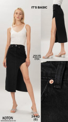 Юбки джинсовые женские ITS BASIC оптом 71260539 2626-1-26