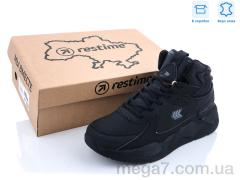 Ботинки, Restime оптом Restime PMO21400 black (демісезон)