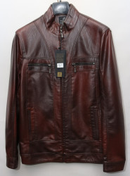 Куртки кожзам мужские FUDIAO (brown) оптом 02896137 1806-1A-112