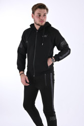 Спортивные костюмы мужские на флисе (black) оптом Турция 75461230 04-32