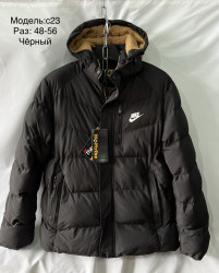 Куртки зимние мужские на меху (черный) оптом 59317684 С23-73