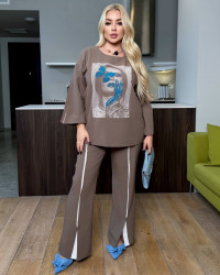 Костюмы женские БАТАЛ оптом 59082746 504-144