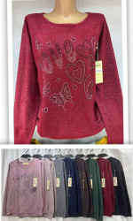 Свитера женские БАТАЛ оптом 65184027 5075-9