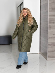 Куртки зимние женские БАТАЛ оптом 52093468 896-45