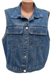 Жилетки джинсовые женские оптом 52849076 590-201