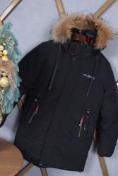 Куртки зимние юниор (черный) оптом Китай 37924180 23-38-29