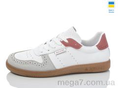 Кроссовки, DeMur оптом 720-1 білий-рожев