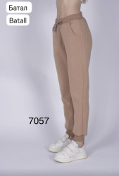 Спортивные штаны женские БАТАЛ на флисе оптом 72489103 7057-28