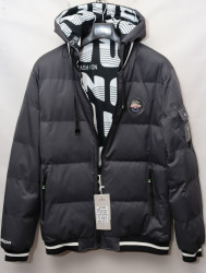 Куртки двусторонние зимние мужские KZXN (gray) оптом 68410935 KZ055-14