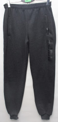 Спортивные штаны мужские на флисе (gray) оптом 78320549 005-16