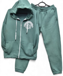 Спортивные костюмы женские на флисе БАТАЛ оптом 20416579 0104-20