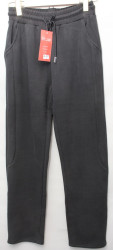 Спортивные штаны женские JJF на меху (серый) оптом 73015269 JW5037-36