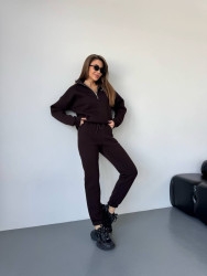 Спортивные костюмы женские на флисе оптом 64902781 505-69