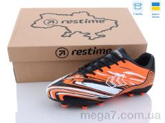 Футбольная обувь, Restime оптом DW023510-2 black-orange