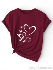 Футболка, Riza оптом 204 бордо
