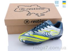 Футбольная обувь, Restime оптом Restime DW023510-2 navy-lime
