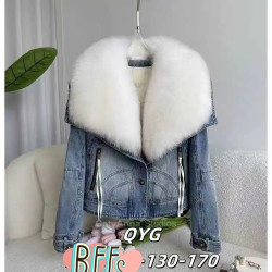 Куртки джинсовые зимние подростковые оптом 65401372 2448-64