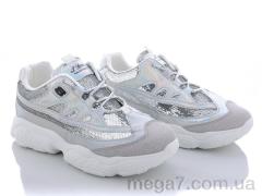 Кроссовки, Class Shoes оптом A881 серебро