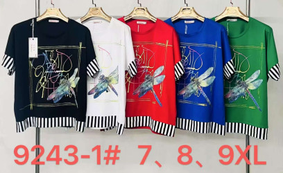 Футболки женские СУПЕРБАТАЛ (белые) оптом 57864213 9243-2