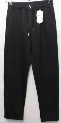 Спортивные штаны женские БАТАЛ на меху оптом 75410923 DT6004-85