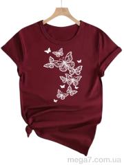 Футболка, Riza оптом 215 бордовий