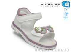 Босоножки, TOM.M оптом F65108 білий-фіол.