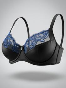 Бюстгальтер Finikin 7017D (  чёрно-голубой, D  6 шт. )
