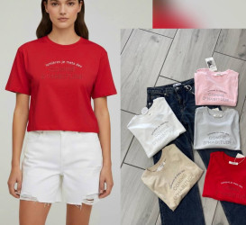 Футболки жіночі (червоний) оптом 