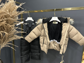 Комбинезоны детские (2-ка) на флисе оптом 02683157 45579-1