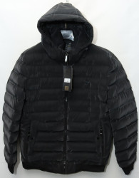 Куртки зимние кожзам мужские FUDIAO (black) оптом 72195630 6835-28
