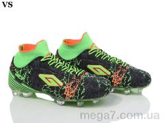 Футбольная обувь, VS оптом Dugana crampon 0020 black-yellow (31-35)