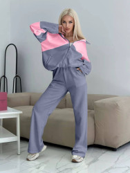 Спортивные костюмы женские на флисе ПОЛУБАТАЛ оптом FASHION COTTON 58170943 1980-153