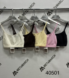 Топы женские (желтый) оптом 46580923 40501-163