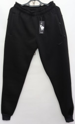 Спортивные штаны мужские на флисе (dark blue) оптом 61407532 222-41