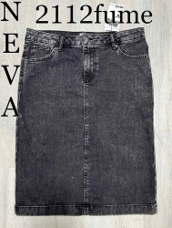 Юбки джинсовые женские NEVA БАТАЛ оптом 50398624 2112-33