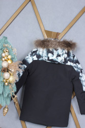 Куртки зимние юниор (black) оптом 72946105 WK398-21