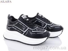 Кроссовки, Ailaifa оптом F61 black піна
