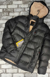 Куртки зимние мужские на меху (черный) оптом Китай 54371029 01-15