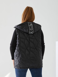 Жилетки жіночі БАТАЛ (чорний) оптом