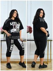 Костюмы женские БАТАЛ оптом 02178564 Т-2150-70