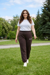 Спортивные штаны женские БАТАЛ оптом 01467532 2602-73