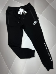 Спортивные штаны мужские на флисе (черный) оптом 81569724 05-24