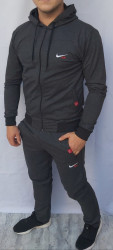 Спортивные костюмы мужские БАТАЛ (темно-серый) оптом 05637214 106-4